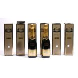 Six bottles of 1993 Pol Roger Brut Chardonnay Champagne, boxed.