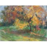 Karen Armitage (British, 20th Century), A tree in autumn, signed 'Karen Armitage' (lower left),