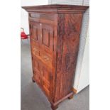 A George III style oak cupboard,