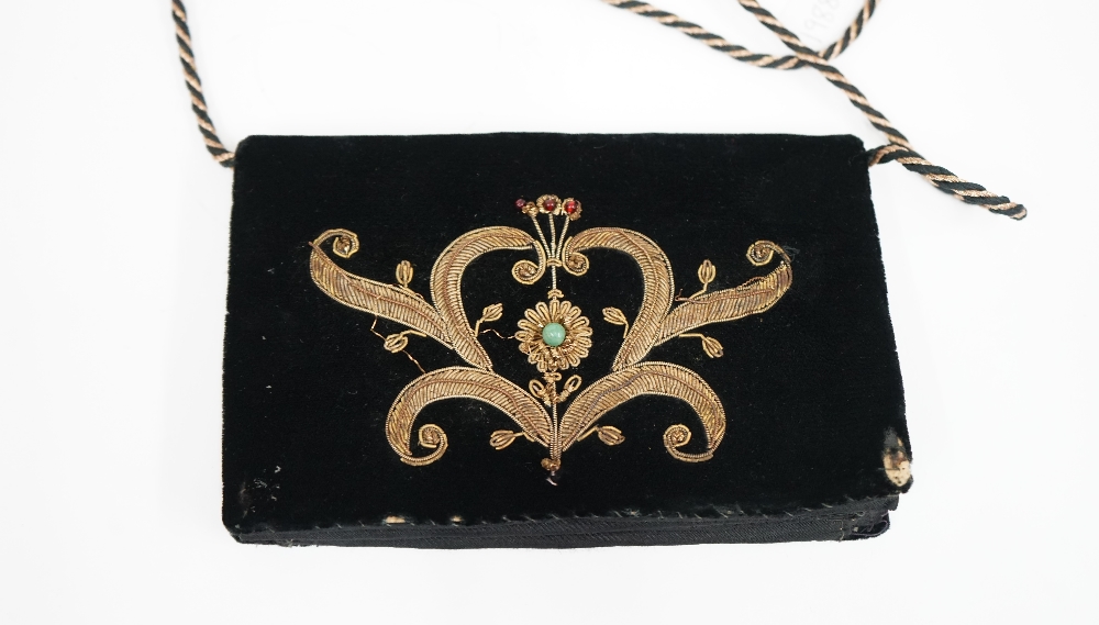 An Ottoman black velvet robe, - Image 8 of 8