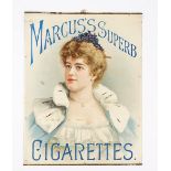 Smoking memorabillia; a group of three early 20th century cigarette advertising posters,