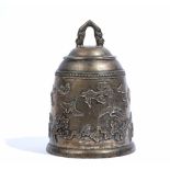 A Chinese bronze bell, 19th/20th century,