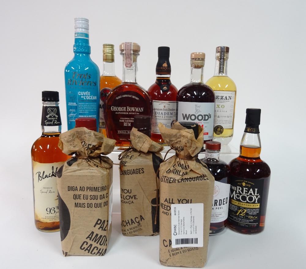 Box 28 - Rum The Real McCoy 12 Yr Rum George Bowman Caribbean Dark Rum Bacardi Anejo Cuatro