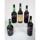 Five bottles of Port,