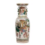 A Chinese famille-rose baluster vase, 19th century,