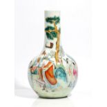 A Chinese famille-rose bottle vase, 20th century,