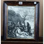 Continental School, 19th/20th Century, The Lamentation of Christ, charcoal, 29 x 24cm.