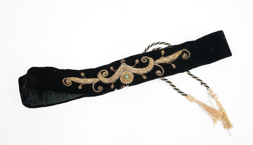 An Ottoman black velvet robe, - Image 7 of 8