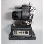 An early 20th century Cinetechnic D16 16mm sound film projector.