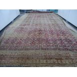 A silk carpet, Indian,