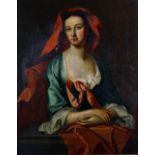 After William Hogarth, Portrait of the Irish Actress Peg Woffington, bears initials,