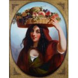 Thomas Jones Barker (British, 1815-1882), The Fruit Carrier, signed, oil on canvas,