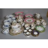 Ceramics including; a Royal Copenhagen part tea set,