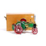 A well engineered scratch built model of a live steam traction engine, early 20th century,