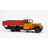 A tinplate model of a Citroen flatbed truck, probably French, Circa 1930,