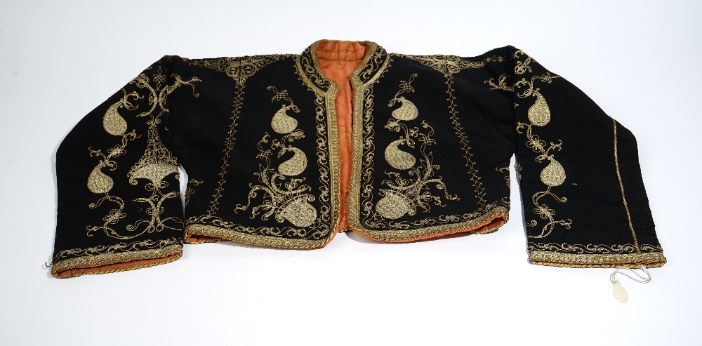 Three Ottoman black- ground jackets, - Image 6 of 9