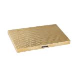 A Cartier gold rectangular cigarette case,