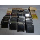 A quantity of magic lantern slides, mostly militaria and religious scenes (qty).