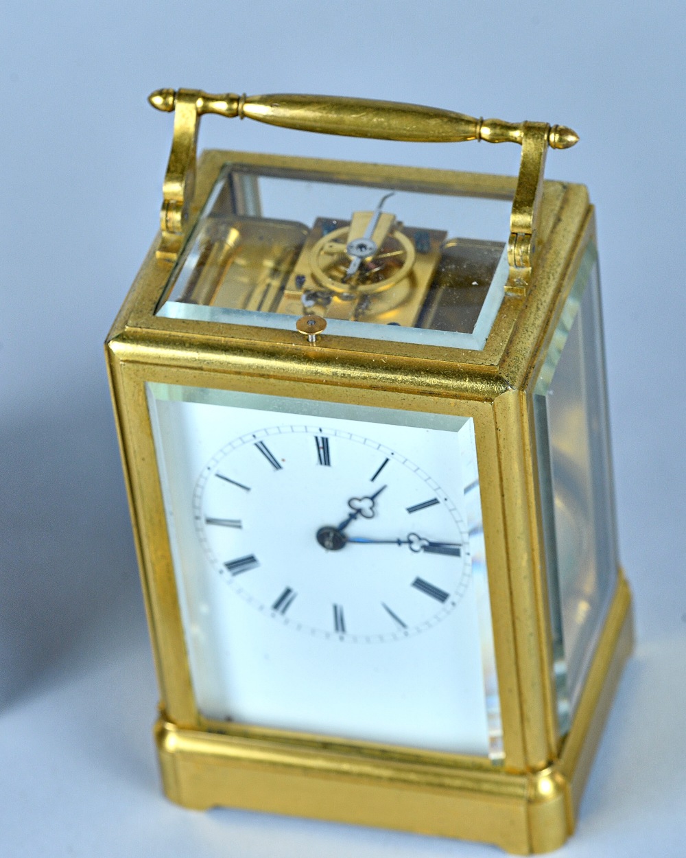A French gilt brass one-piece case carriage clock By Grohé, Paris, - Image 2 of 18