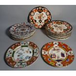 Masons Ironstone; a quantity of Victorian and later decorative dinner plates, (qty).
