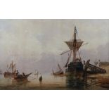 Richard Henry Nibbs (British, 1816-1893), Ships at Shoreham, signed 'R Nibbs' (lower left),