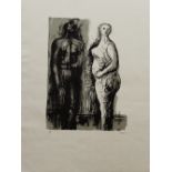 Henry Moore (British, 1898-1986), Man and Woman, 1973, (Cramer 272),