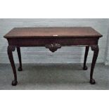 An Irish 18th century style walnut serving table,