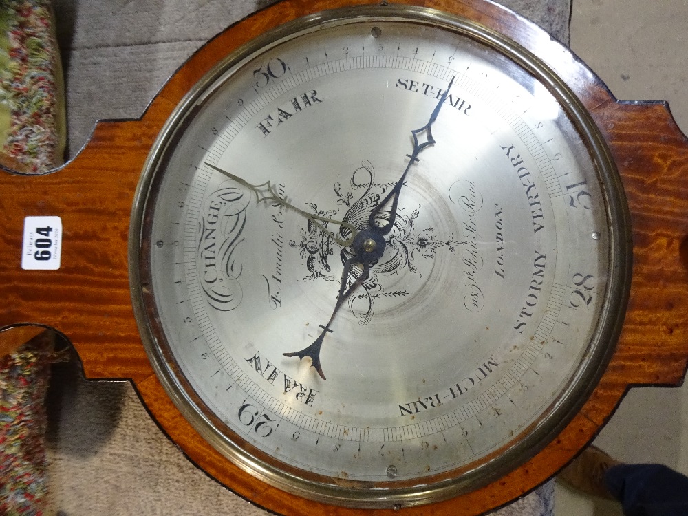 An early Victorian wheel barometer By F. Amadio & Son, 118 St. - Image 4 of 6