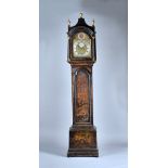 A late George II chinoiserie decorated Longcase clock The movement by Richard Simpson,