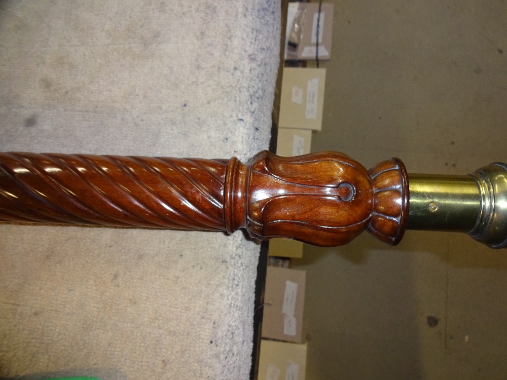 A late William IV/early Victorian mahogany marine barometer By A. R. - Image 8 of 8