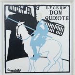 Beggarstaff Brothers, 20th Century, Don Quixote, lithograph, 49 x 49cm.