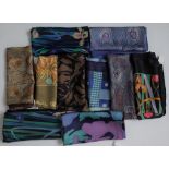 A collection of ten Liberty of London printed silk scarves,