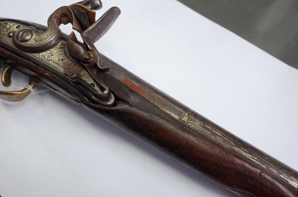 A 19th century Near Eastern flintlock blunderbuss pistol, possibly Turkish, - Bild 8 aus 18