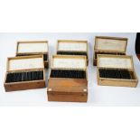A large collection of assorted photographic glass negative plates,