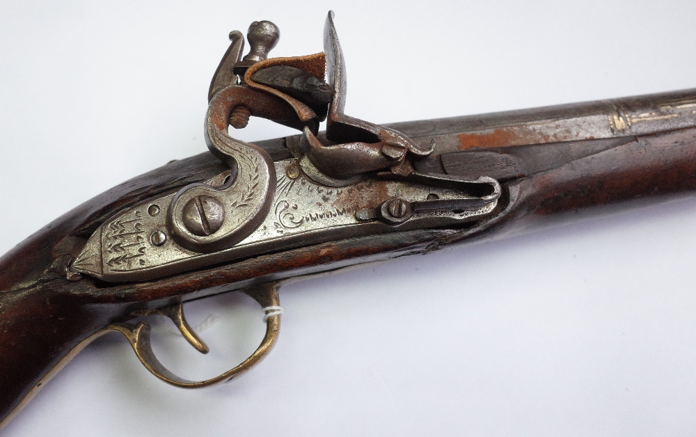 A 19th century Near Eastern flintlock blunderbuss pistol, possibly Turkish, - Bild 7 aus 18