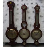 A group of three 19th century wall barometers including one by W.