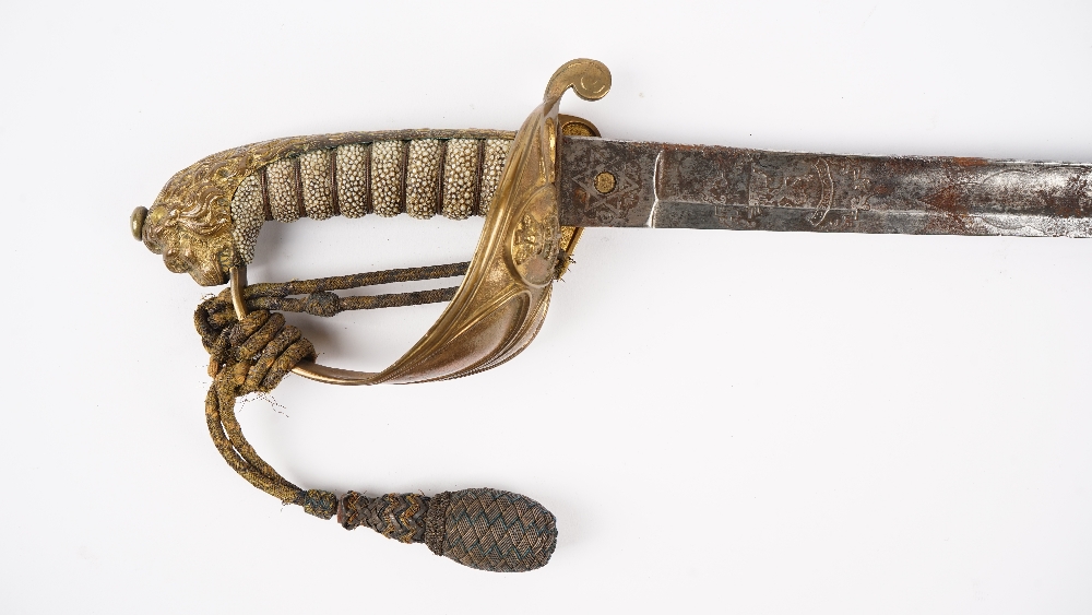 Three swords, comprising; a Victorian British Royal Naval officers sword, - Bild 2 aus 22