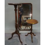 A Regency style mahogany jardiniere stand, 30cm wide x 92cm high,