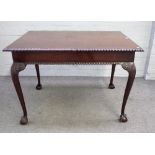An 18th century style mahogany silver table,