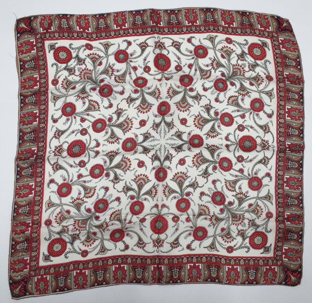 A large collection of twenty-five silk and wool scarves each printed with a paisley design, - Image 13 of 28