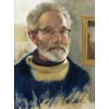 Tom Quinn (British, 1918-2015), Self Portrait, signed twice 'T W Quinn' (lower right), oil on board,