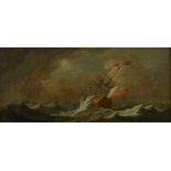 Peter Monamy (London 1681-1749), The Royal Yacht Carolina, with King George I on board,