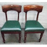 A set of eight early Victorian mahogany dining chairs,