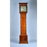 A Queen Anne walnut Month-going Longcase clock The movement by Windmills,