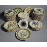 American Atelier; a quantity of modern decorative tea plates, (qty).