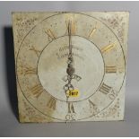 A 19th century longcase clock movement detailed 'Rich D Birch, Birmingham', 31cm x 31cm.