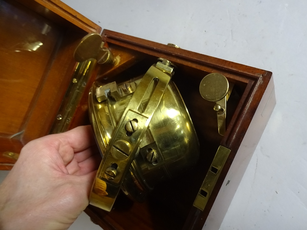 A brass-bound mahogany two-day marine chronometer Signed Christie & Wilson, Glasgow, - Image 13 of 13