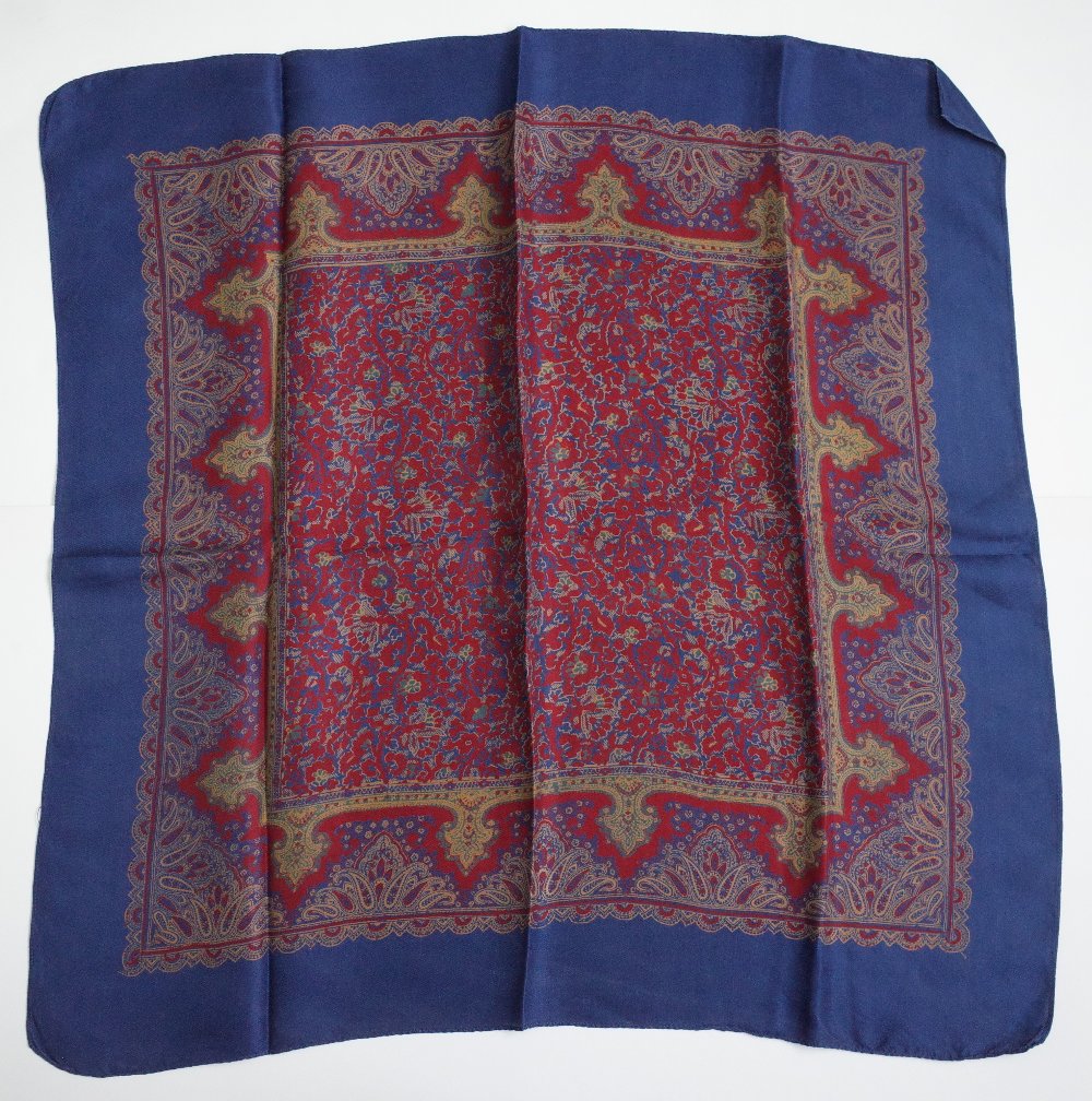 A large collection of twenty-five silk and wool scarves each printed with a paisley design, - Image 28 of 28
