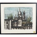 After Bernard Buffet, Sacre Coeur, reproduction print, 42 x 54cm.