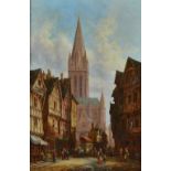 Henry Thomas Schafer (British, 1854-1915), Caen Cathedral,